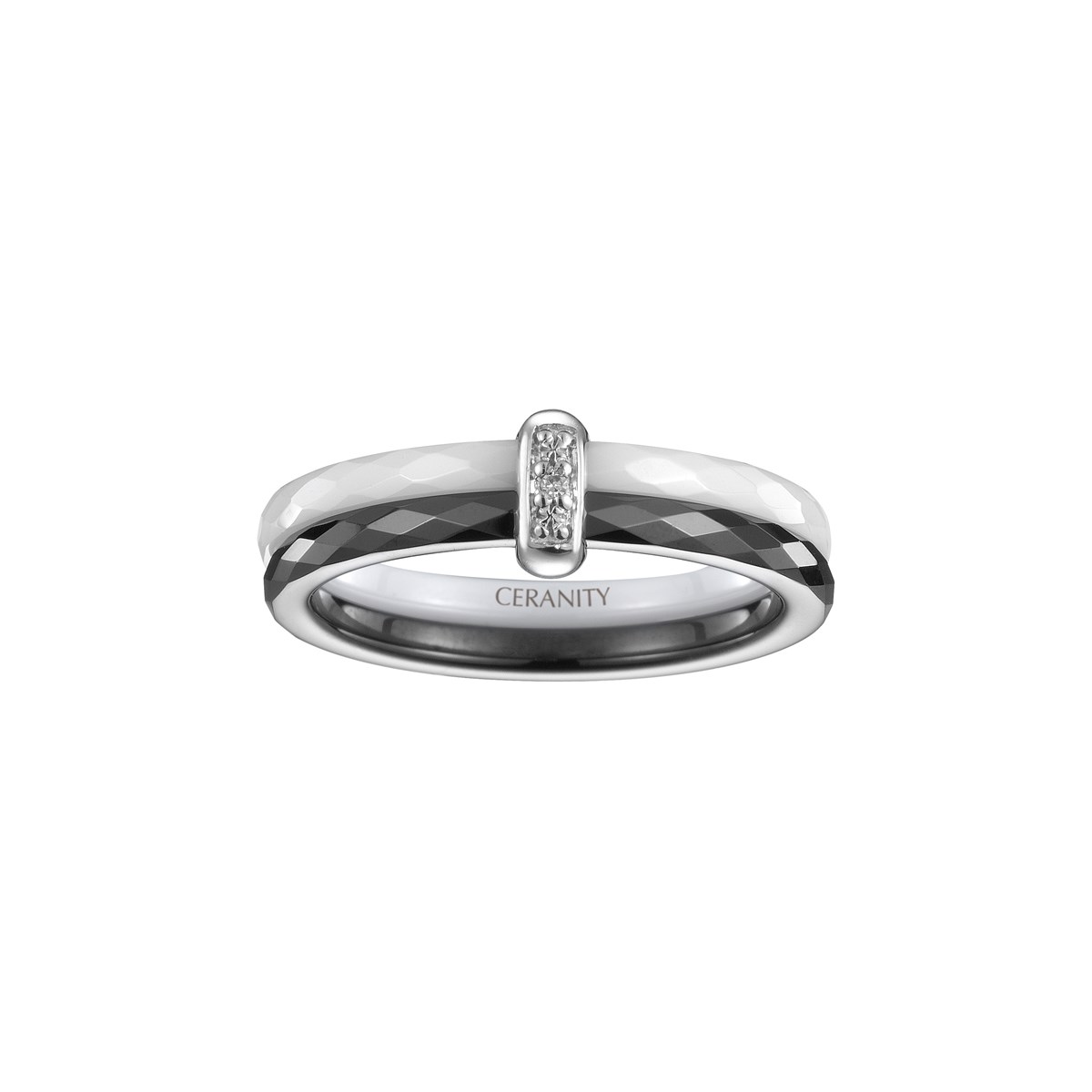 Bague en Argent avec diamant blanc