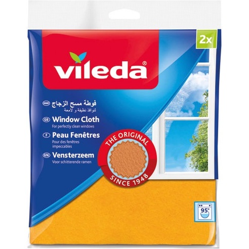 Peau pour fenêtres Vileda 40 x 36 cm - Lot de 2