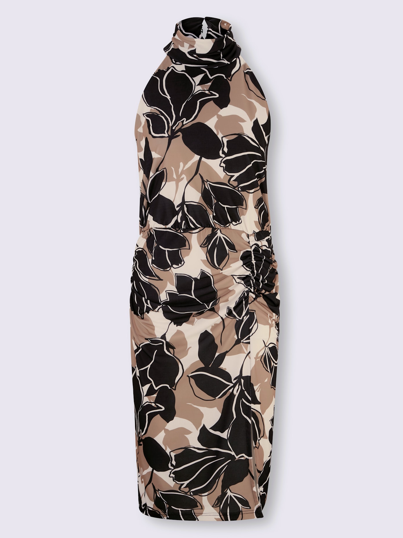 Robe en jersey col montant tendance
