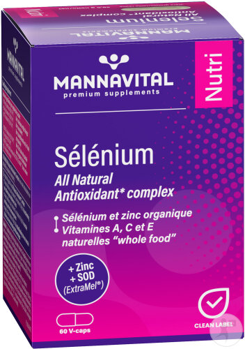 MannaVital Selenium All Natural Antioxidant Complex 60 V-Caps