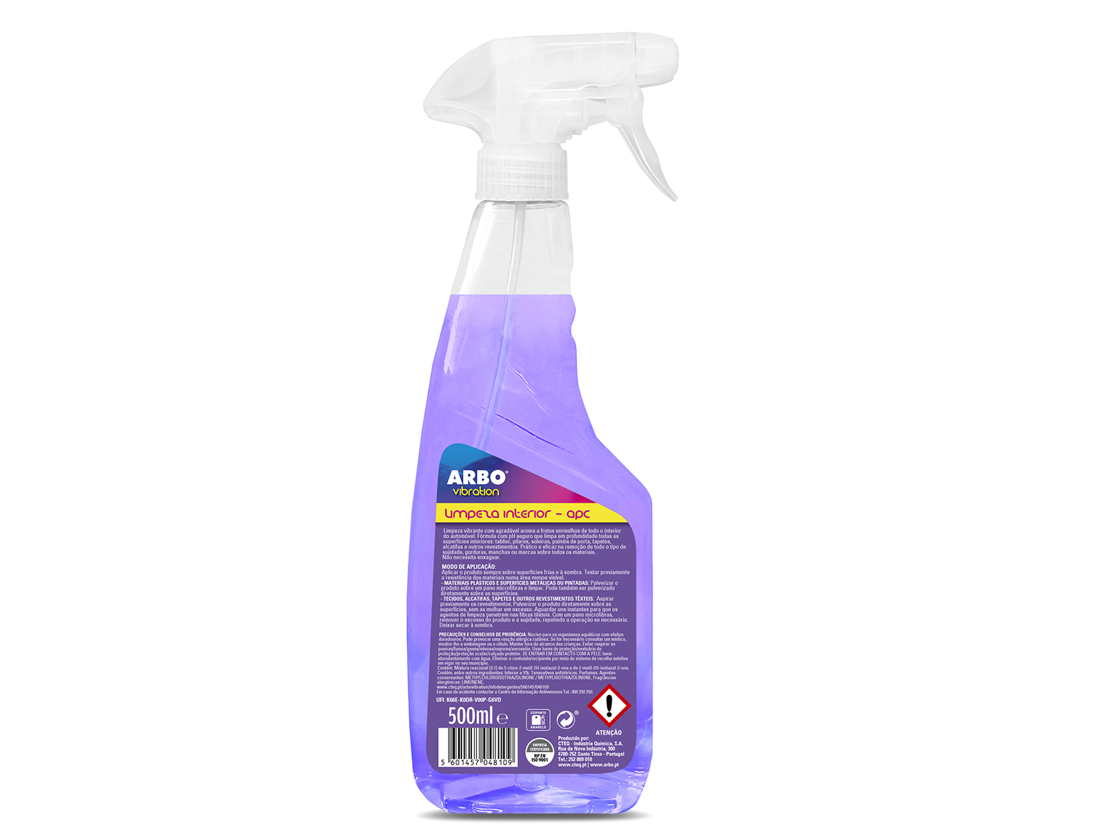 SPRAY LIMPEZA INTERIOR APC ARBO VIBRATION 0.5L