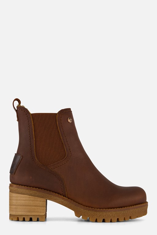 Panama Jack Pia B19 Enkellaarsjes bruin Leer