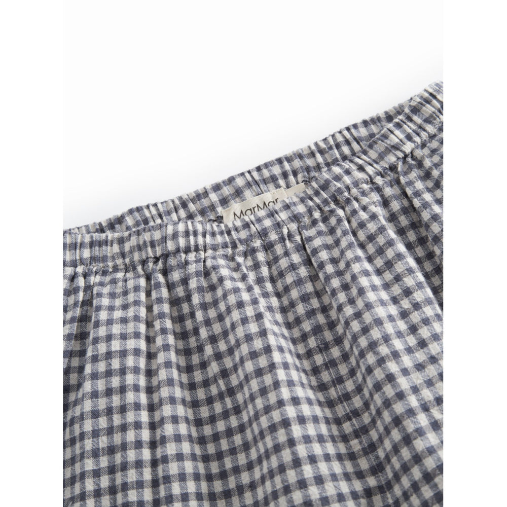 Køb MarMar Cotton Linen Marine Check Panto Bukser