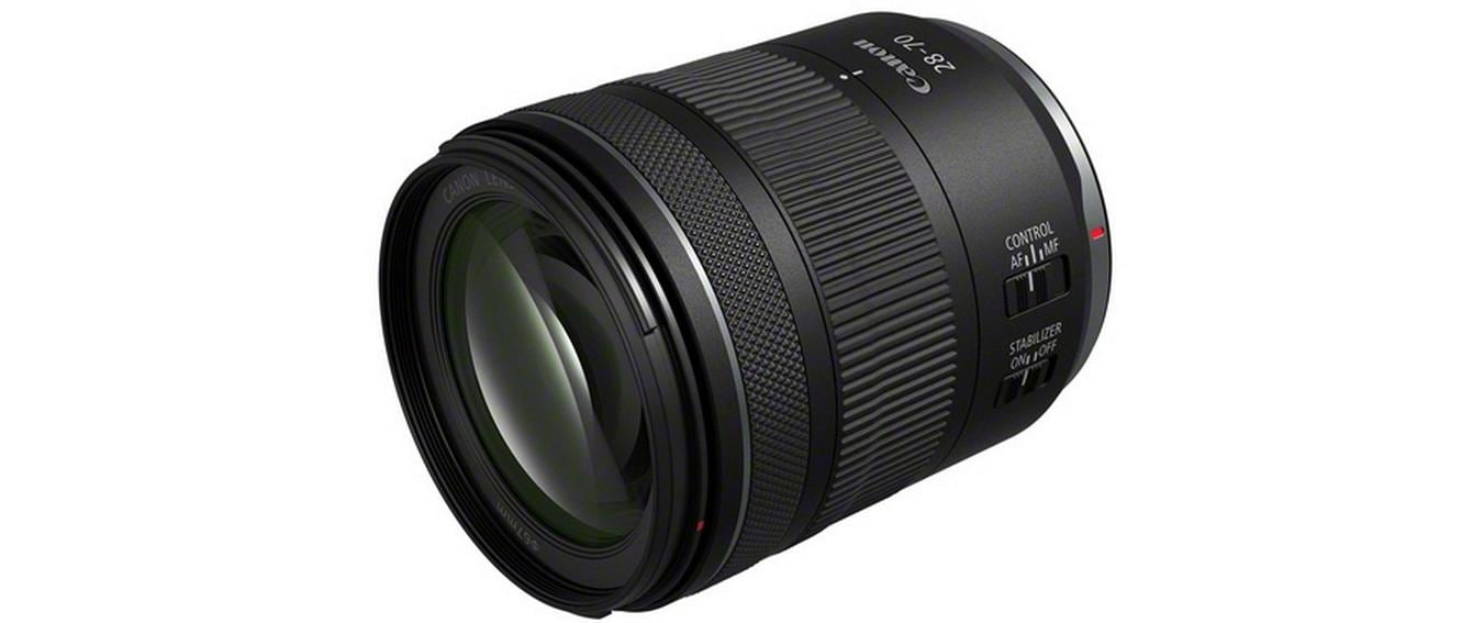 Zoomobjektiv RF 28-70 mm f / 2.8 IS STM Canon RF<br>Zoomobjektiv mit Vollformat-Bildkreis, optischem Bildstabilisator und Witterungsschutzschutz
