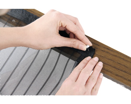 EASYmaxx Magic Click Vliegenhor, Magnetisch Insectenwerend Gordijn, Geen Boren Nodig, Zwart, 90x210 cm