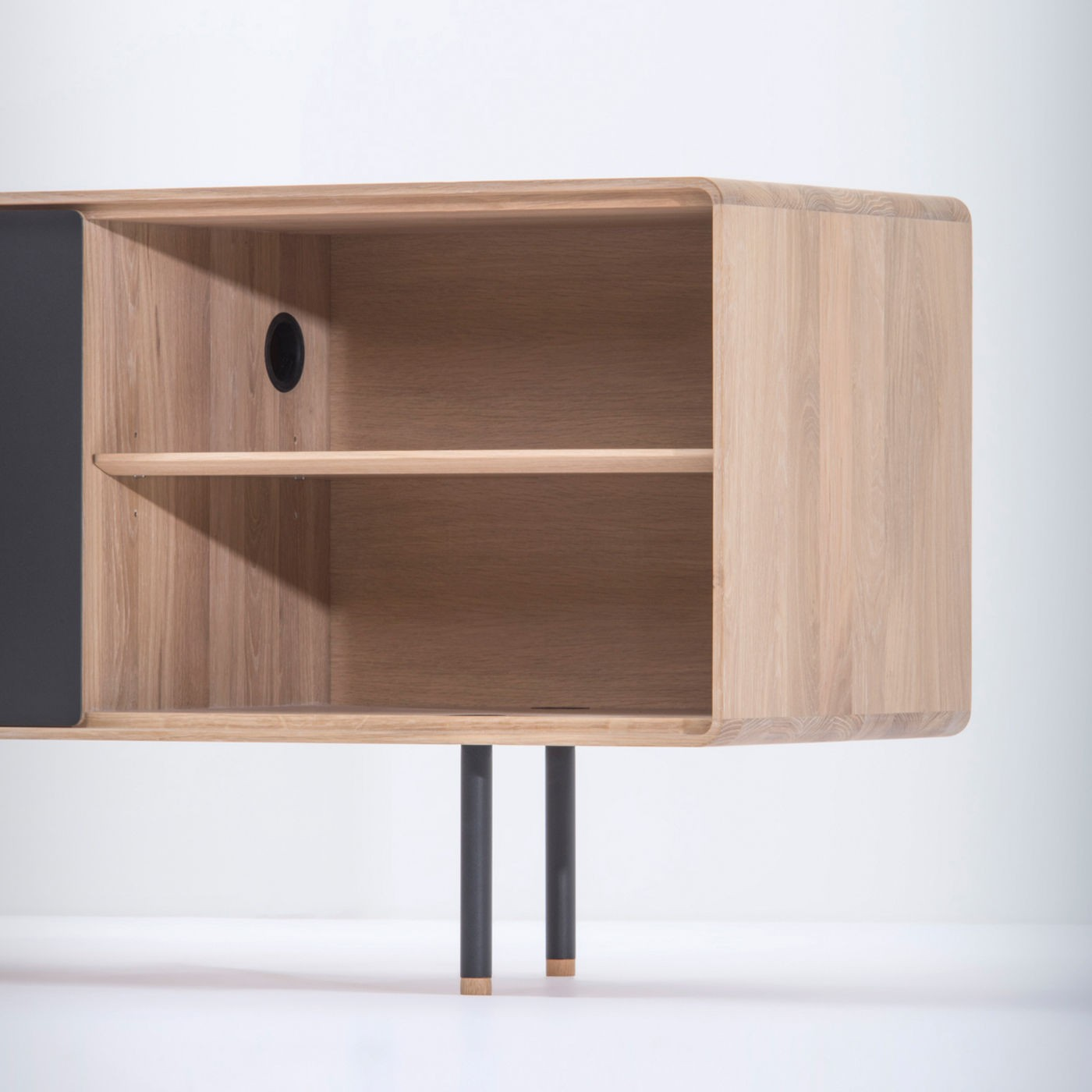 Dressoir Fina sideboard 180cm zwart