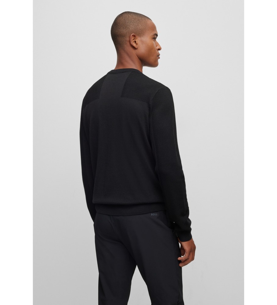 Camisa BOSS Momentum Dry Flex preta