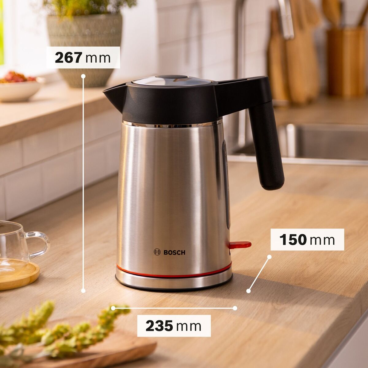 MyMoment vannkoker 1.7 liter, rustfritt stål