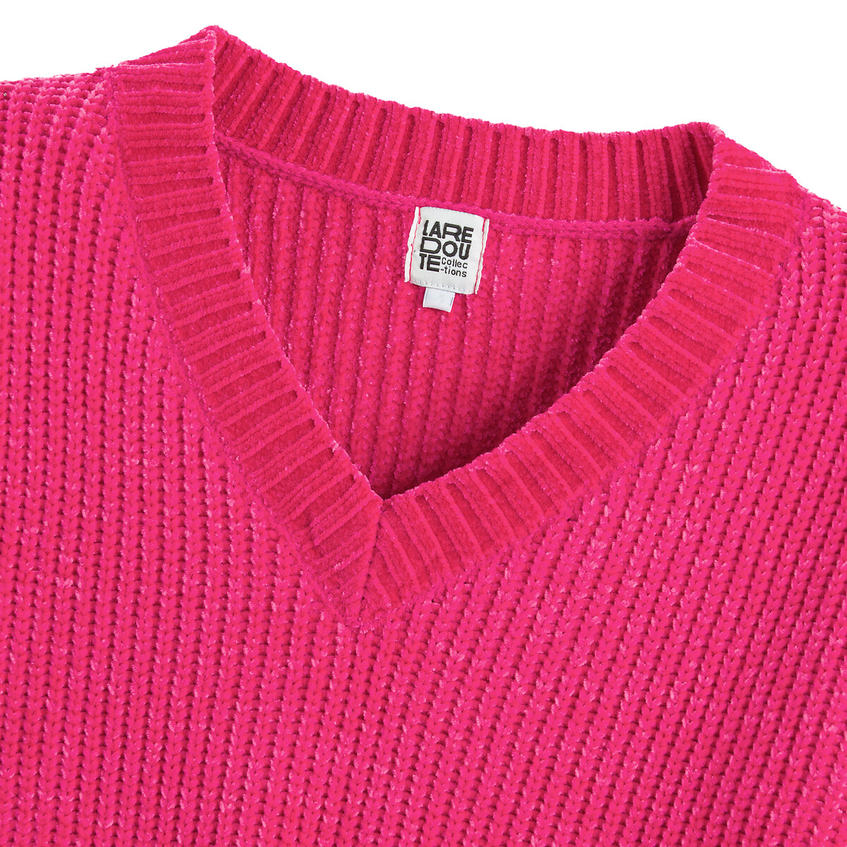 COLEÇÕES LA REDOUTE<br>Suéter de tricô com decote em V