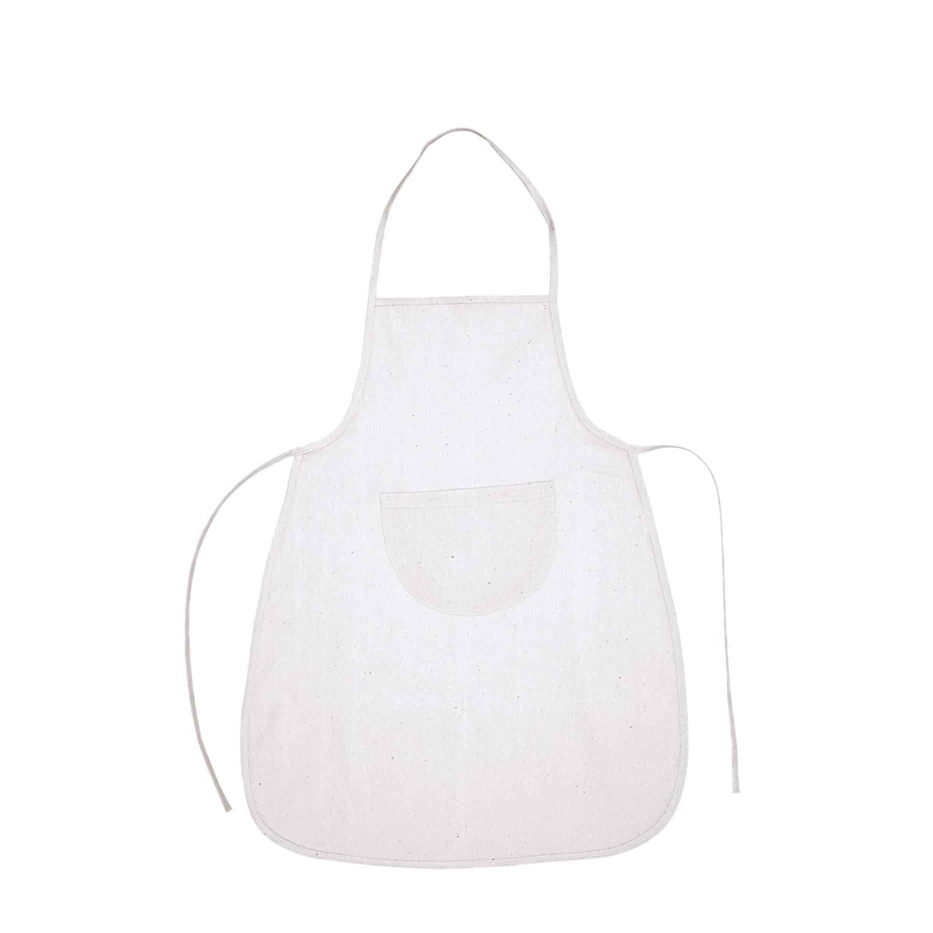 (66x72cm) Baumwoll Kochschürze DIY Stoff Schurz BBQ Grillschürze mit Tasche (500050.224) - Weiss