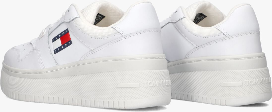 TOMMY JEANS witte tommy jeans lage sneakers tjw retro basket flatform