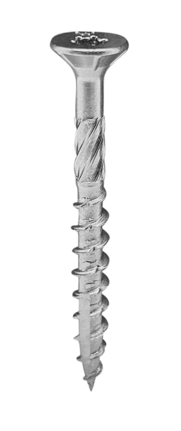 Woodies 61840312 Ultimate Spaanplaatschroef - RVS - Verzonken kop - Deeldraad - TX20 - 4.0 x 30mm (200st)