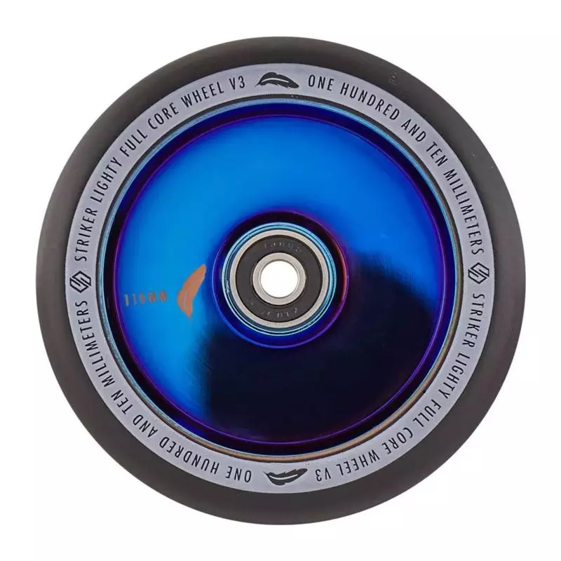 Roue trottinette STRIKER Lighty Fullcore V3 Blue Chrome 110mm
