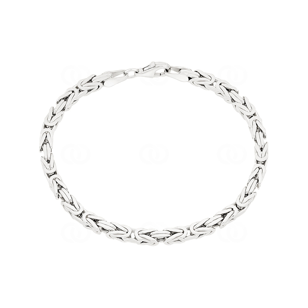 Königsarmband klassisch 925 Silber 4.0mm