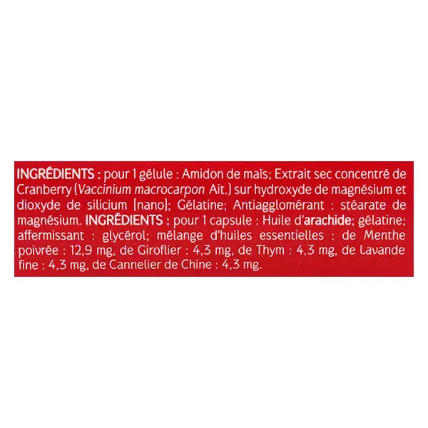 Naturaactive Urisanol Flash Cranberry e 5 Óleos Essenciais - 10 cápsulas e 10 cápsulas gelatinosas