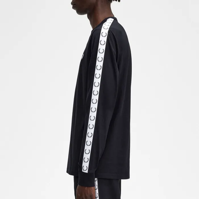 Fred Perry Taped Longsleeve Shirt Heren