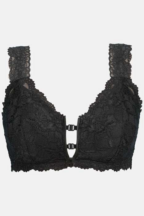 Bralette, Spitze, Reißverschluss, ohne Bügel