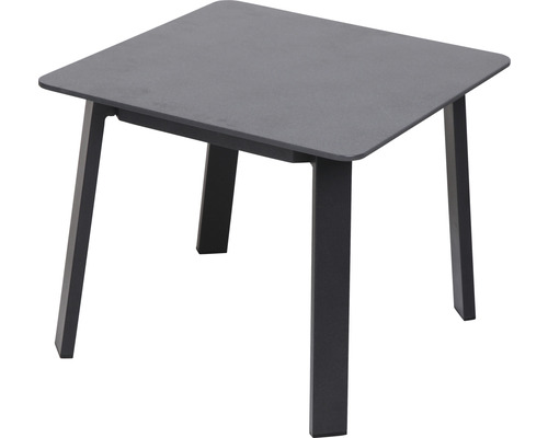 Garden Place Alissa 5-delige tuinloungeset, 2-zits, bestaande uit: 2 fauteuils, 2 krukken, tafel inclusief kussens, aluminium, zwart