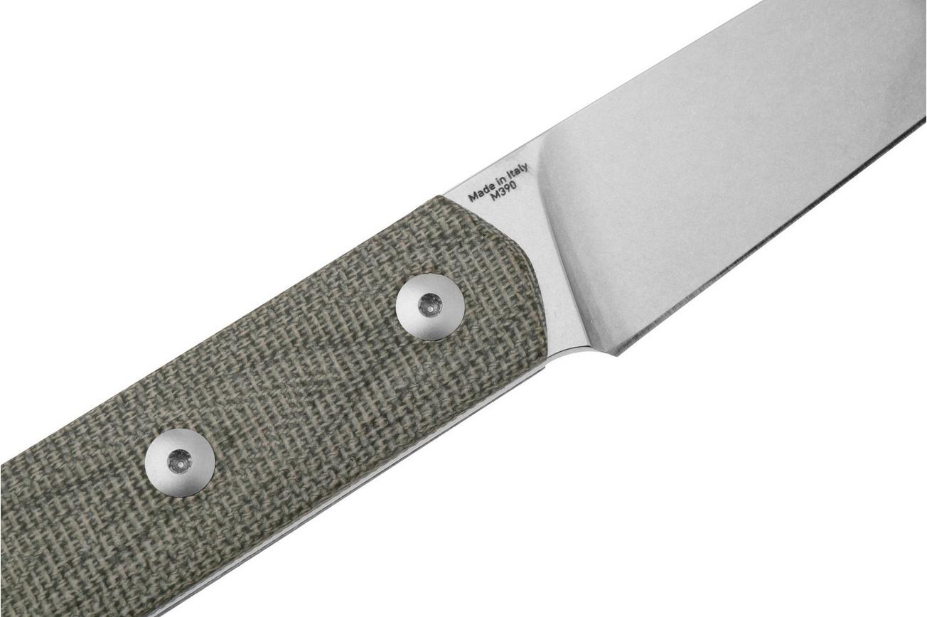 StraightLine Erny ER-GC Green Canvas Micarta, vaststaand mes