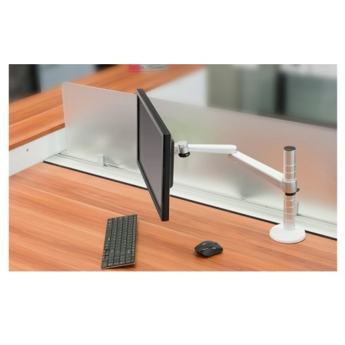 (18-42cm) Schwenkbare Aluminium Monitor Tischhalterung Arm 17