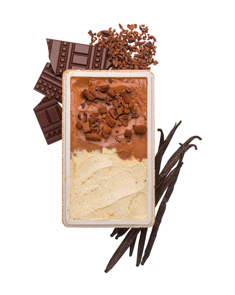 Assortiment Glaces Trois Vanilles & Chocolat Pérou | La Glace Alain Ducasse 600ml