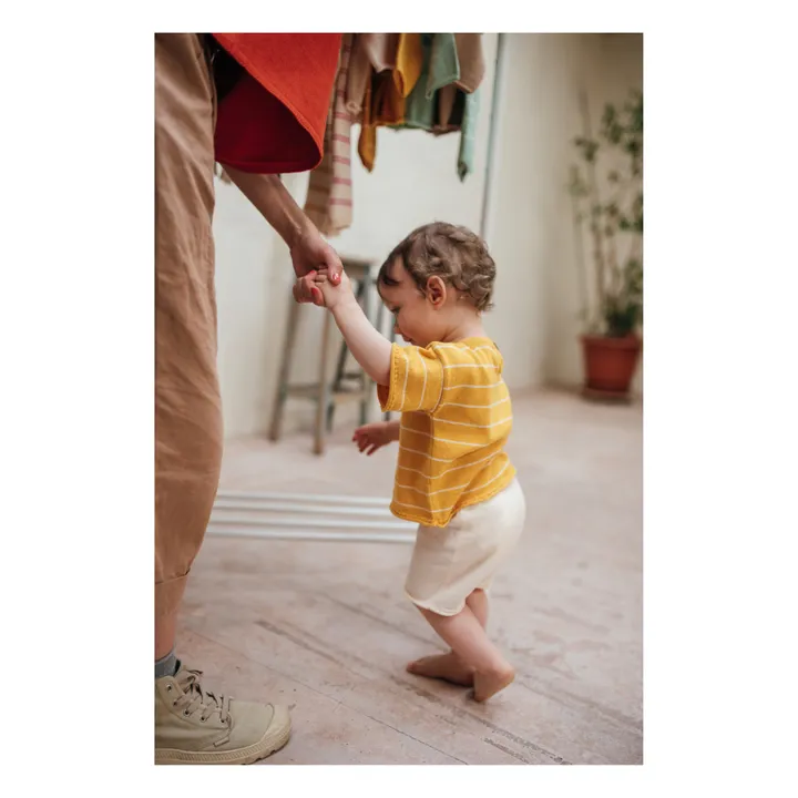 Bayiri T-Shirt Tricot  Coton Bio  | Jaune