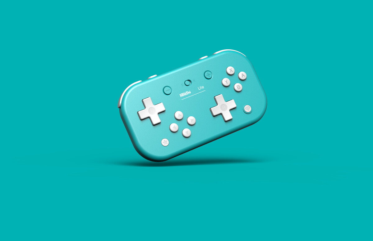 8Bitdo Lite - Trådløs Bluetooth Gamepad Med USB-C - Turkisblå