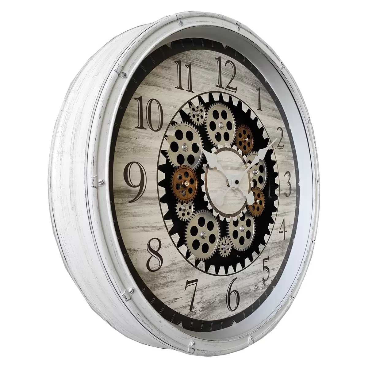 Wanduhr Landscape weiss