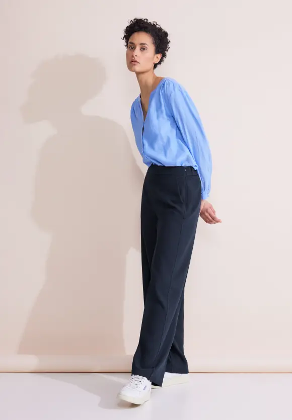 Loose Fit Twill Hose - deep blue