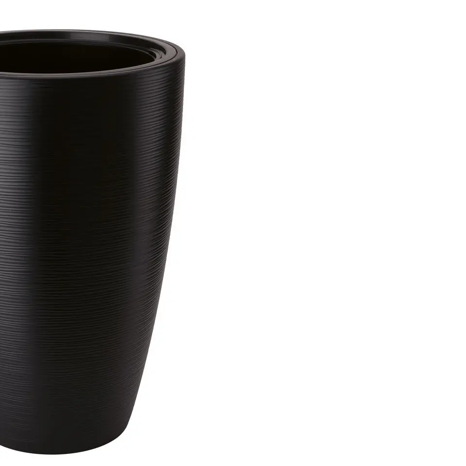 Form Plastic Plantenpot/bloempot - kunststof - zwart - 40 x 58 cm