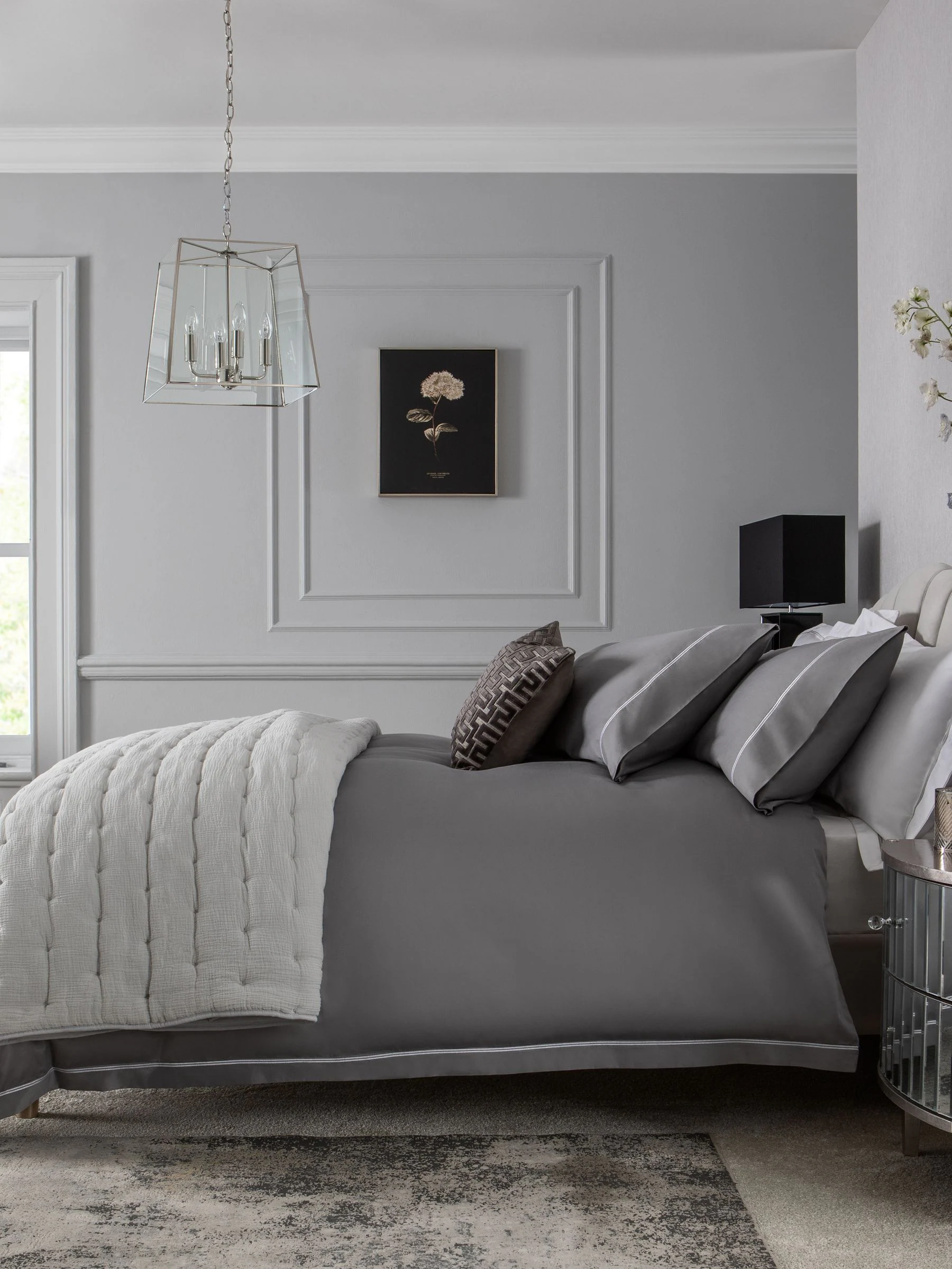 Collection Luxe 600-draads 100% katoensatijnen luxe dekbedovertrek- en kussensloopset