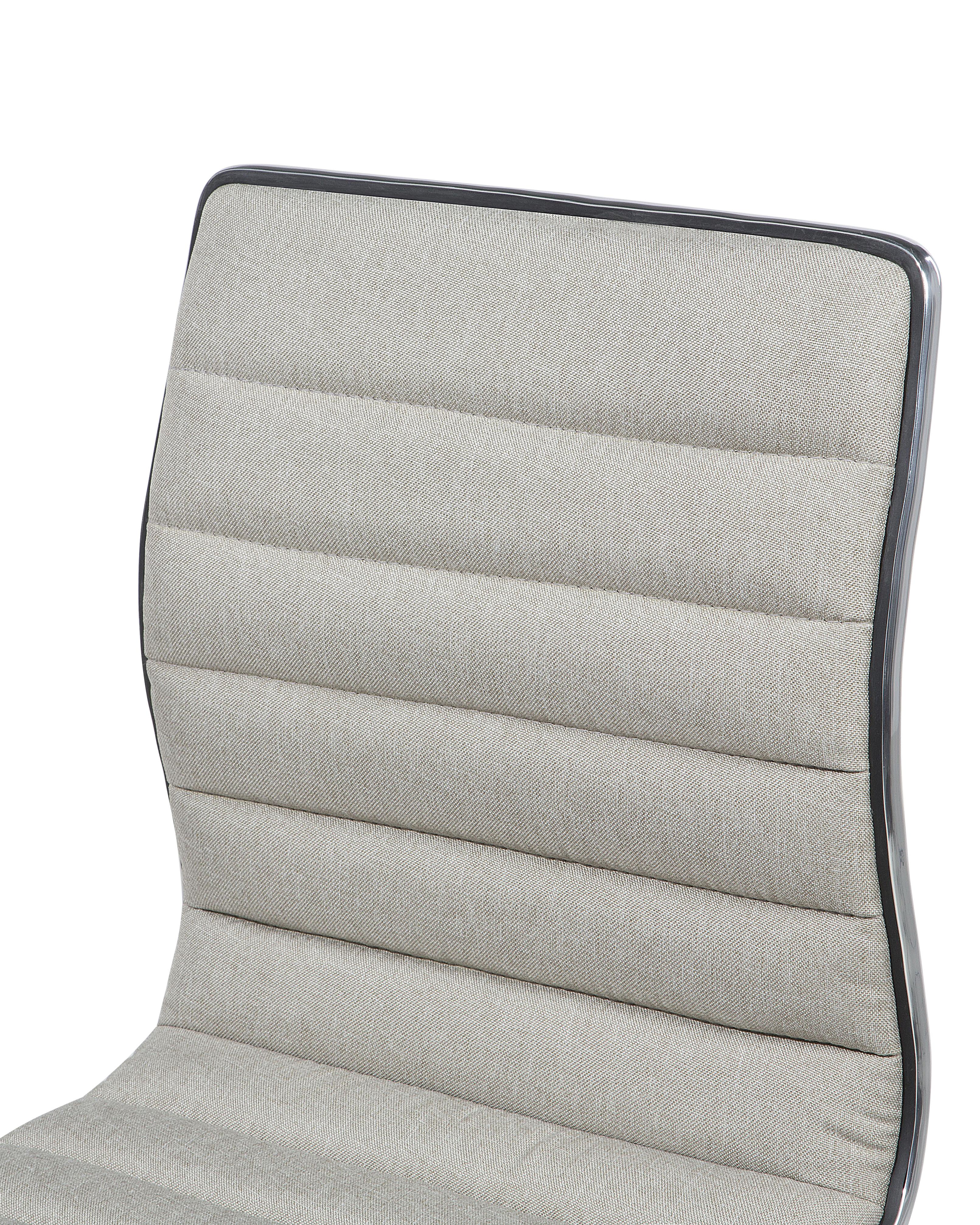 Set van 2 barstoelen LUCERNE draaibaar Lichtbeige