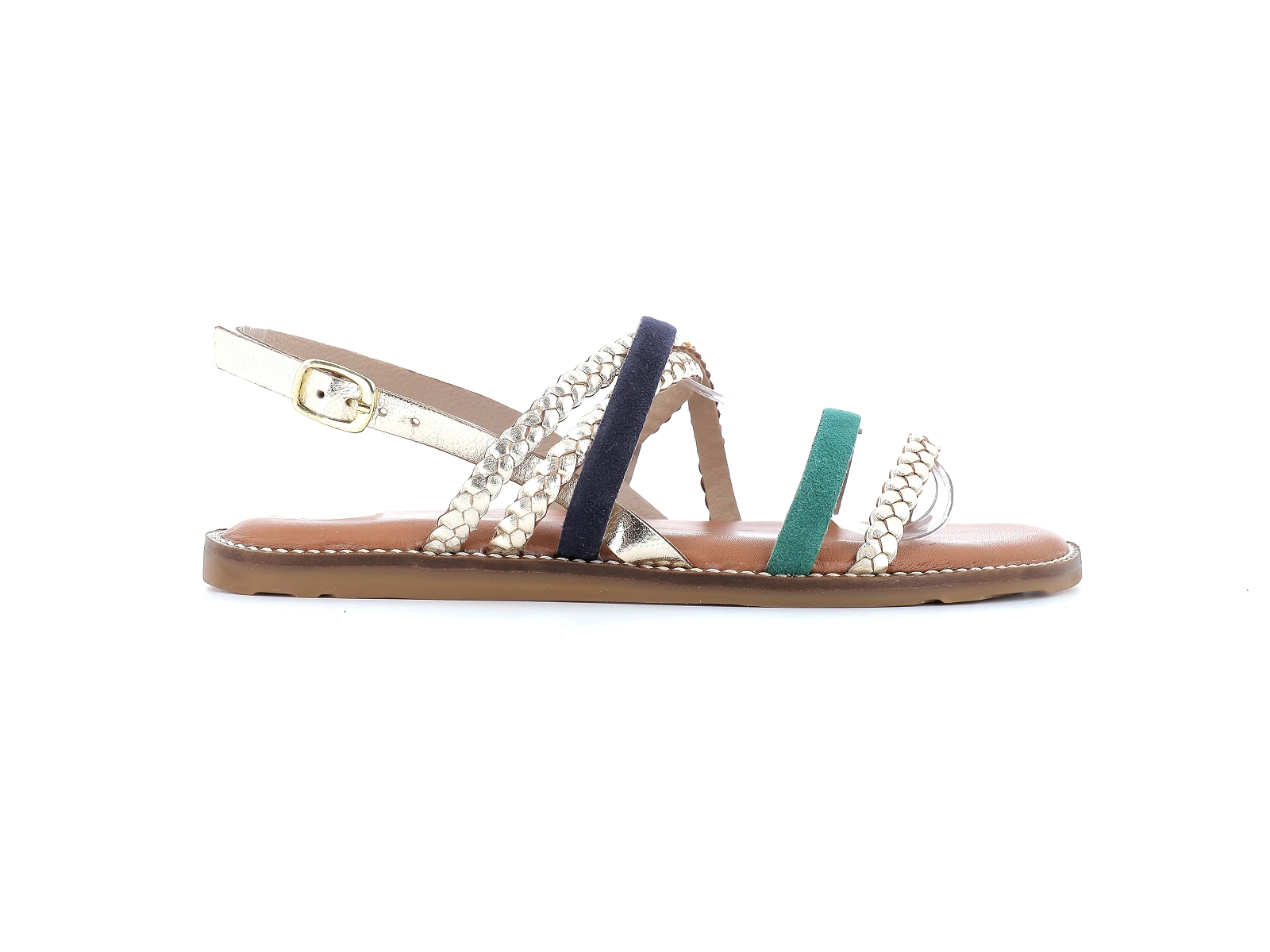 L atelier tropezien-SH 402 Cuir Noir Vert