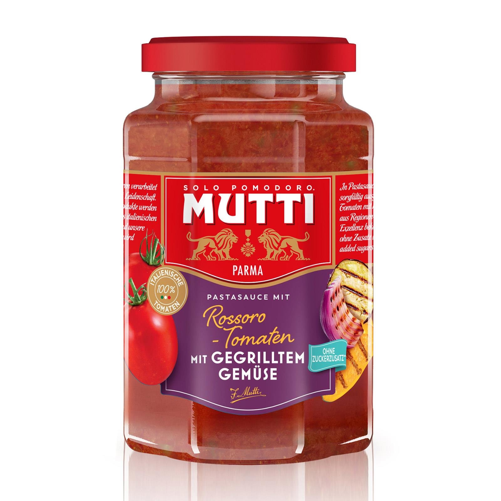 Mutti Tomatensauce mit gegrilltem Gemüse