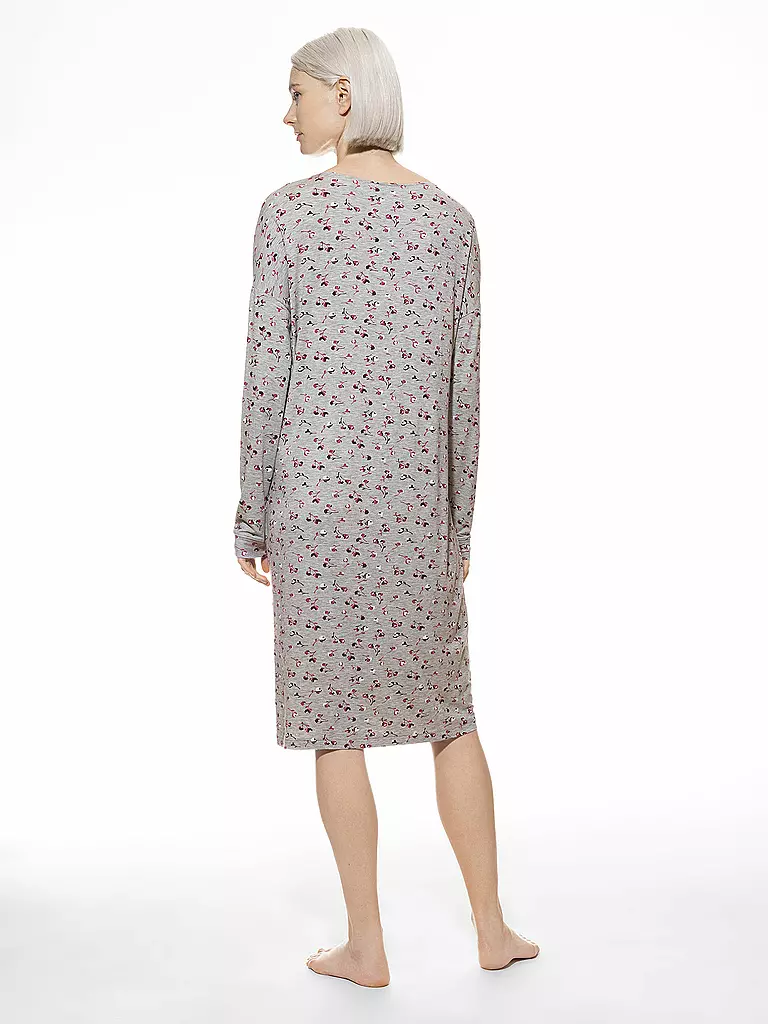 MEY Nachthemd - Sleepshirt FAIRYTALE ROSE hellgrau