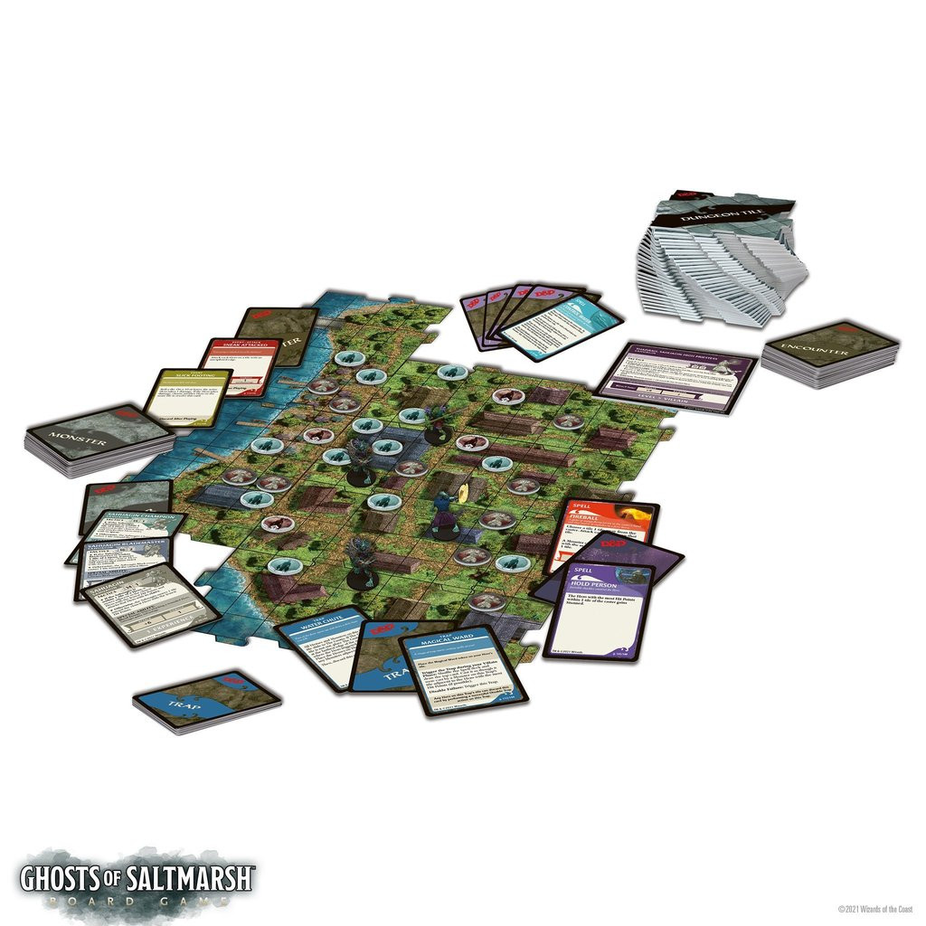 D&D: Ghosts of Saltmarsh Adventure System Board Game (Premium Edition)