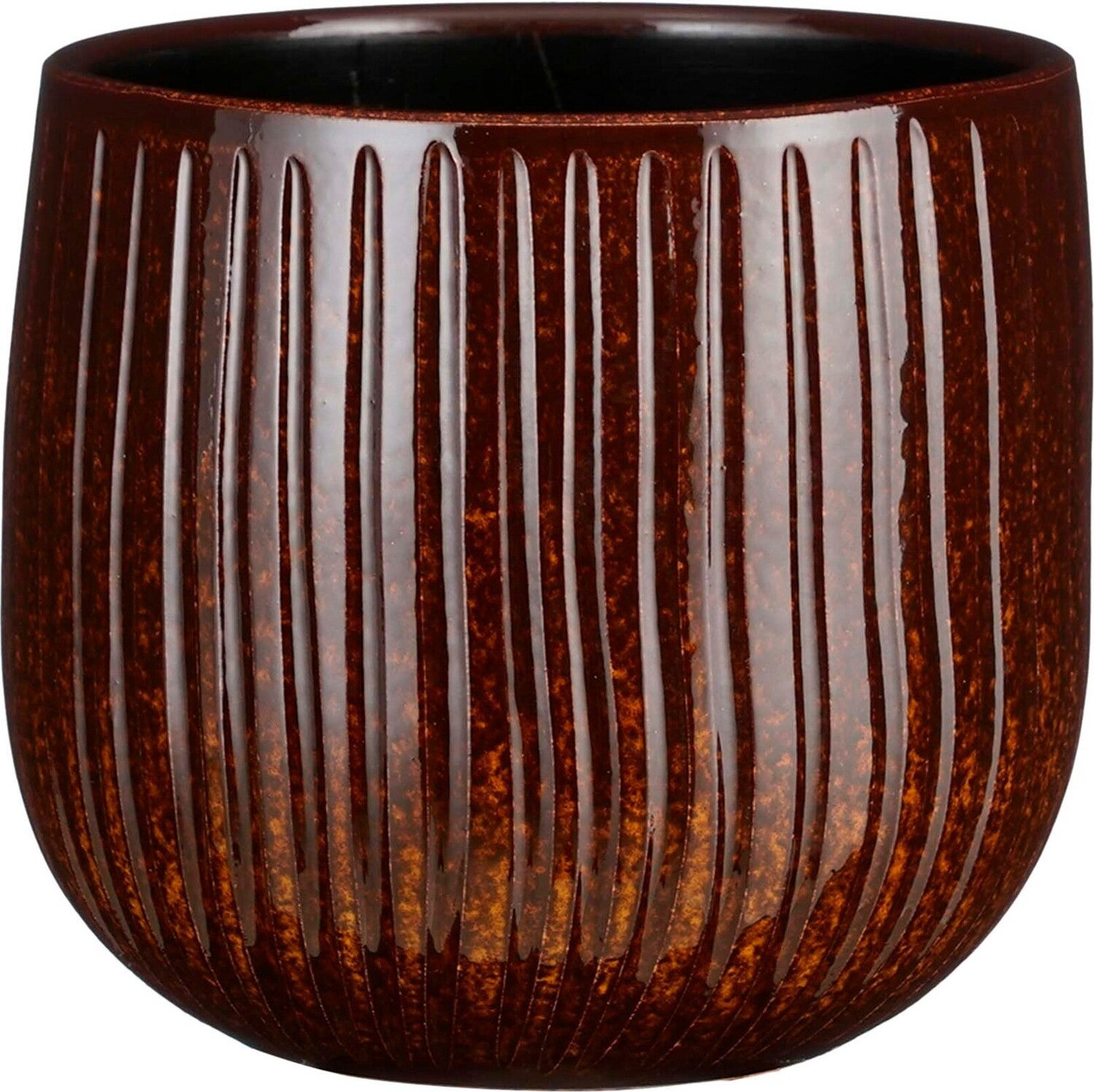 Mica Decorations bloempot Pablo bruin D 18 H 16 cm