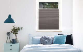 my deco Plissee 75 x 130 cm grau