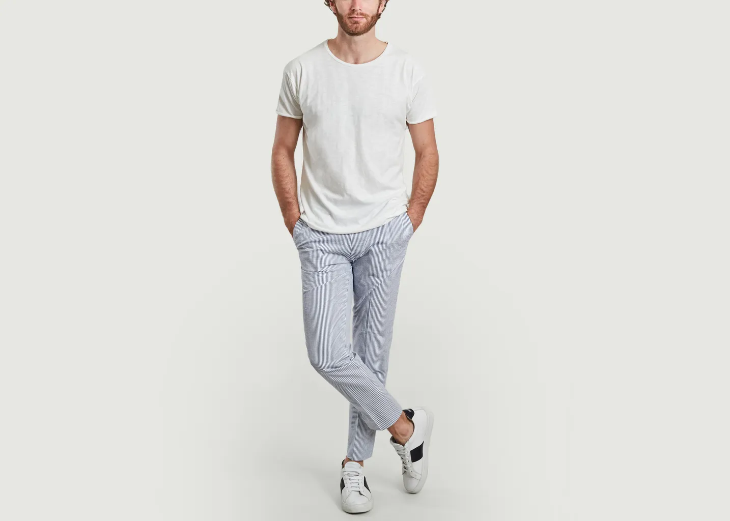 T-shirt flammé coupe relax Roger Nudie Jeans