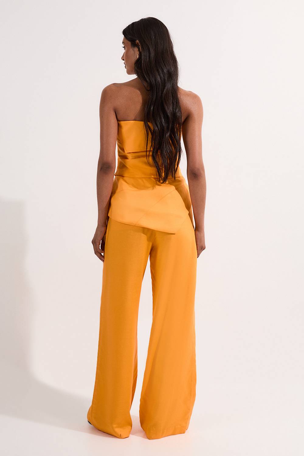 KarenMillen Pantalon large sur mesure en lin premium