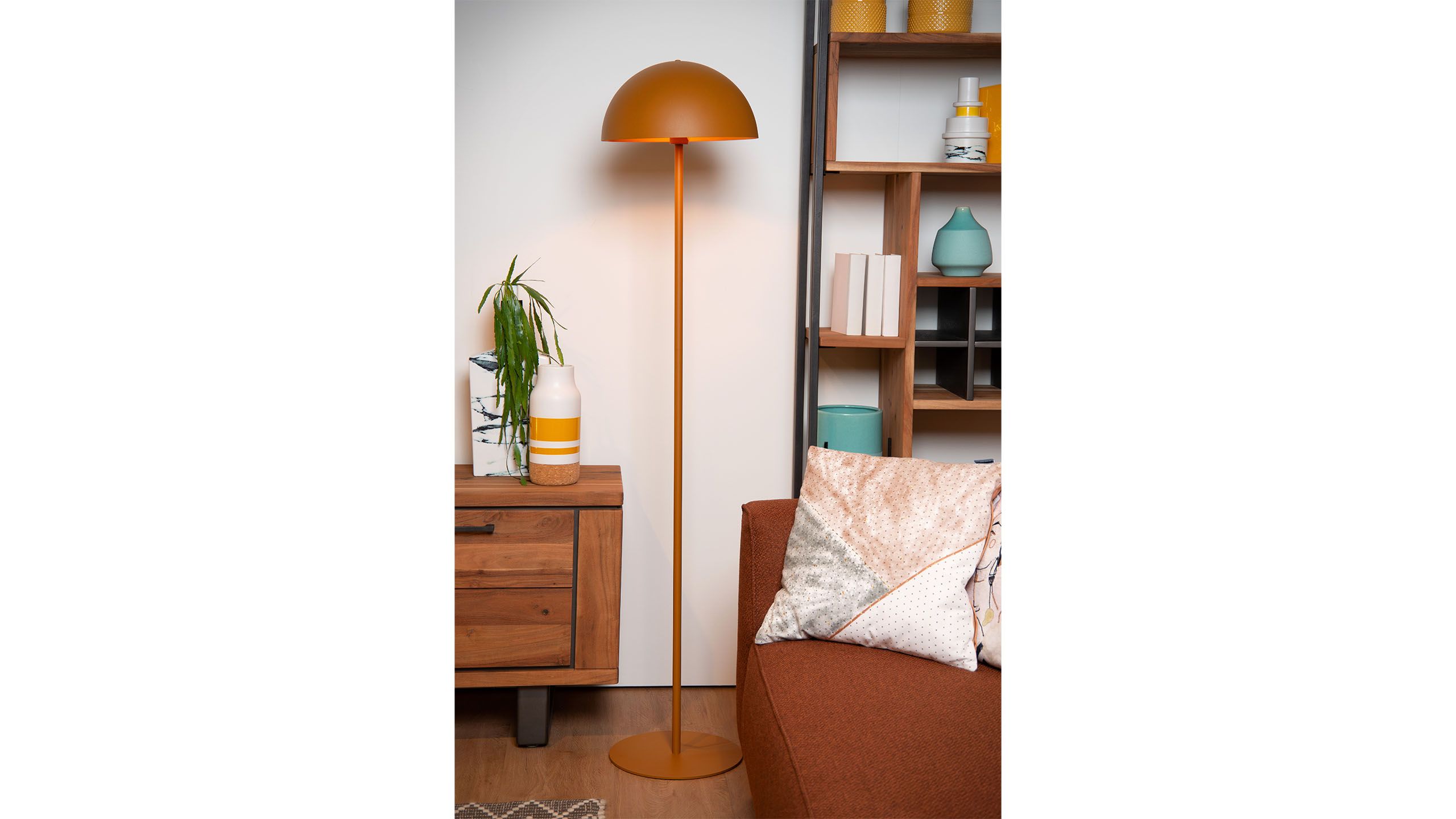 Vloerlamp - okergeel Siemon B35 x D35 cm