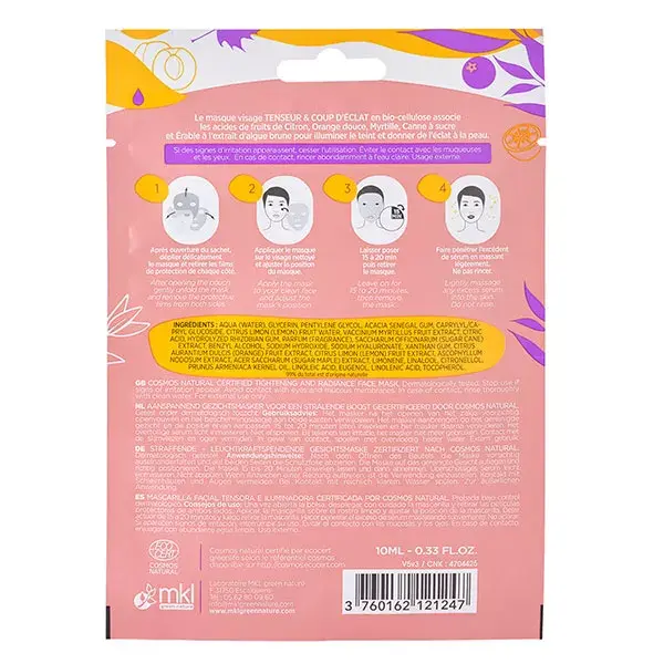 Máscara Facial Firmadora e Radiante Orgânica MKL Green Nature