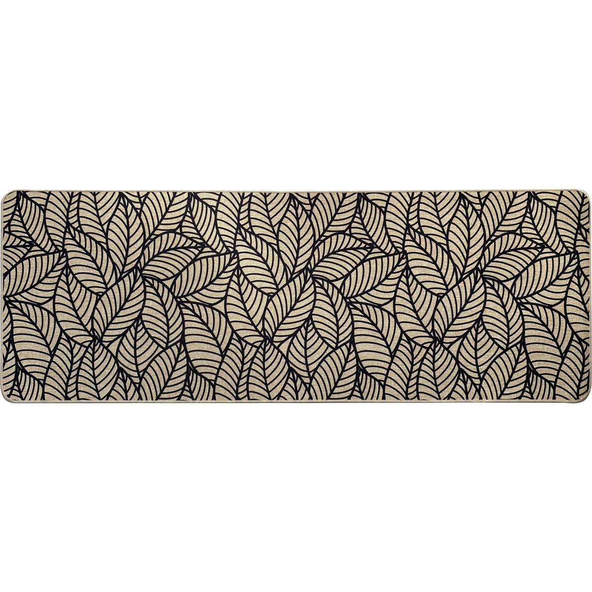 TAPIS IMPRIME 50X140CM POLYESTER JUNGLE BEIGE