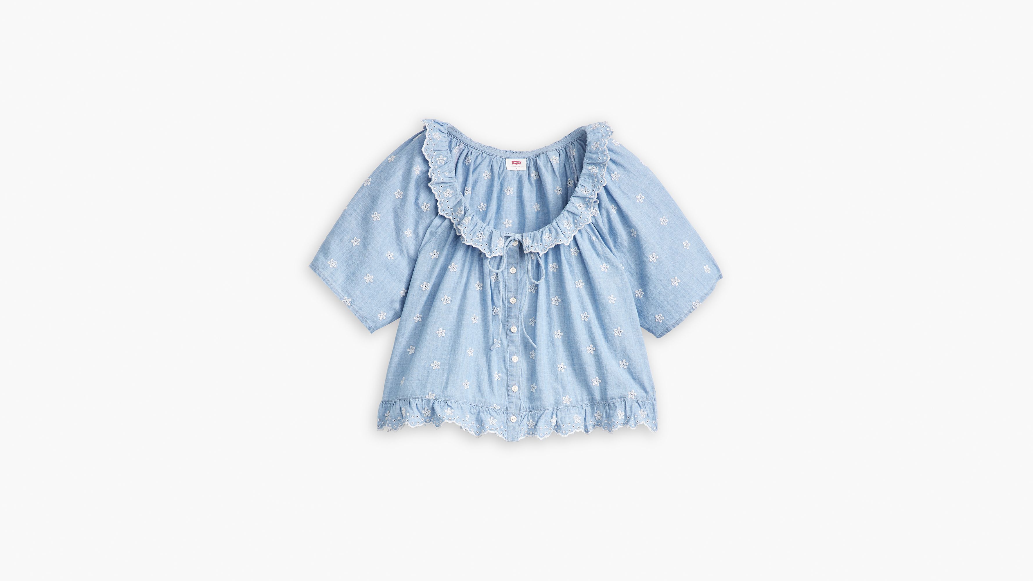 Blouse manche courte Lyka Lightweight - Serene Light Stone - Bleu