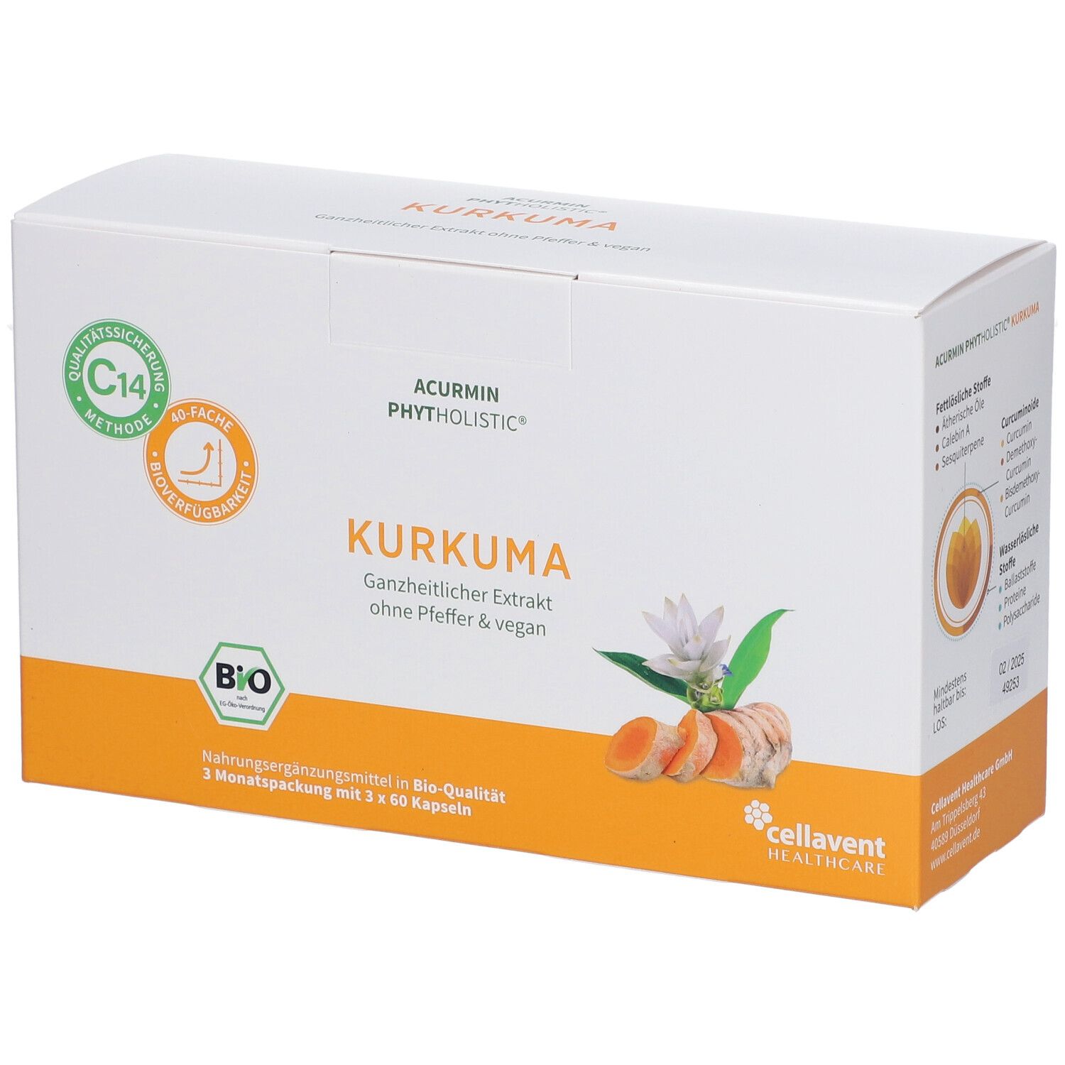 Acurmin Phytholistic BIO Kurkuma Kapseln
