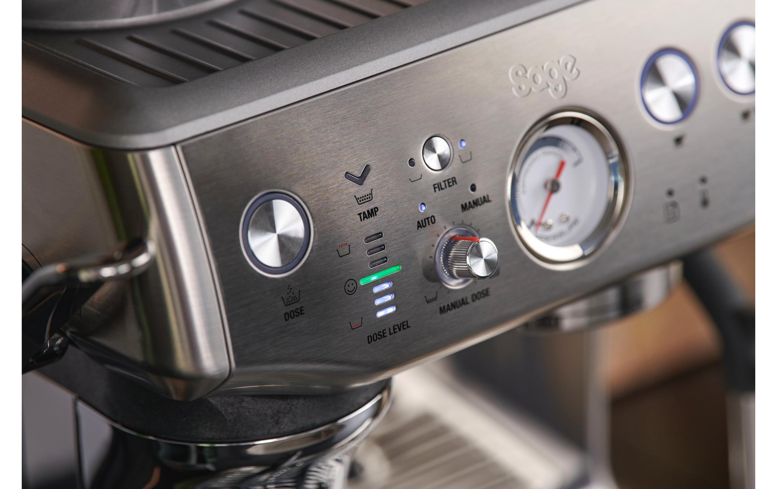 Siebträgermaschine Barista Express Impress Edelstahl<br>Kompakte und vielseitige Espressomaschine für Kaffee in Barista-Qualität