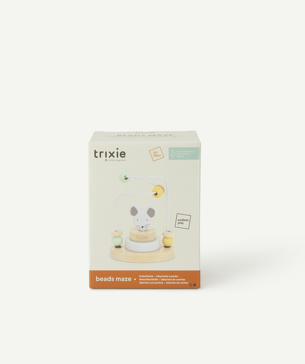 TRIXIELABYRINTHE AVEC PERLES EN BOIS MONSIEUR SOURIS
