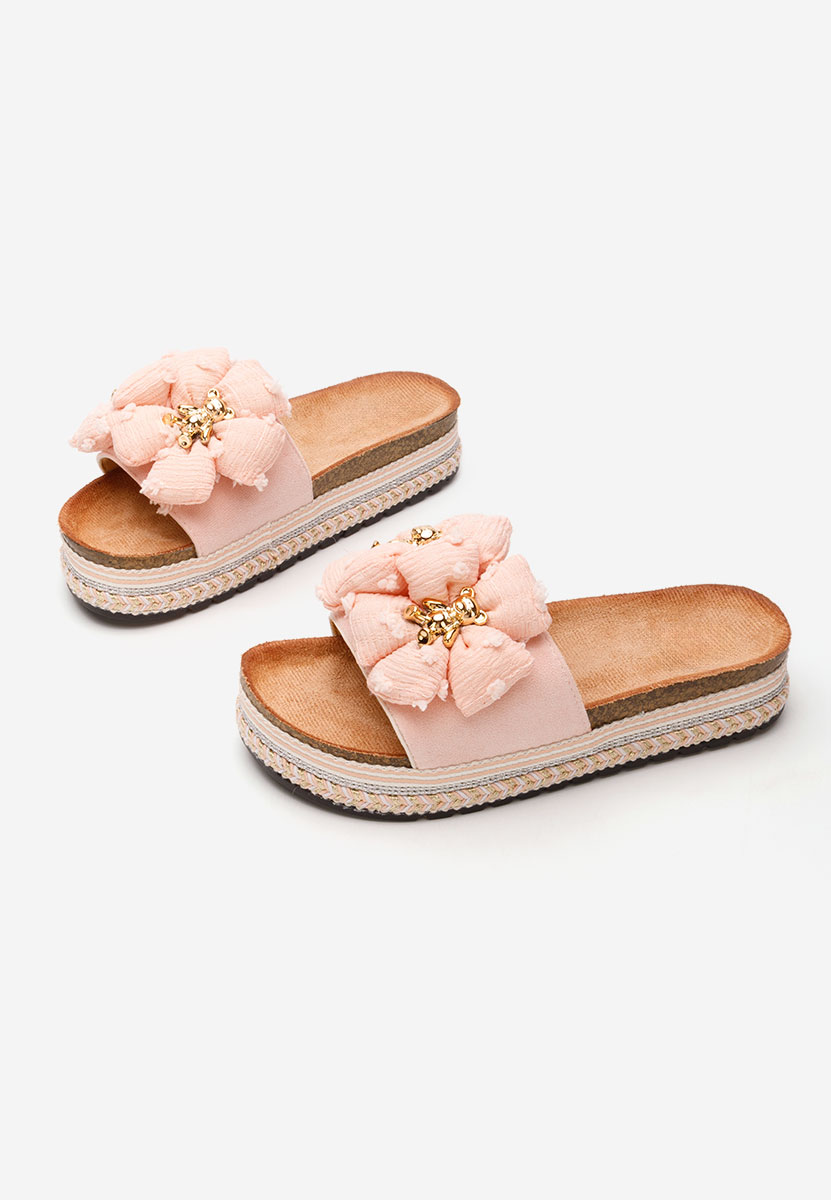 Mules plates femme roses Pamylla