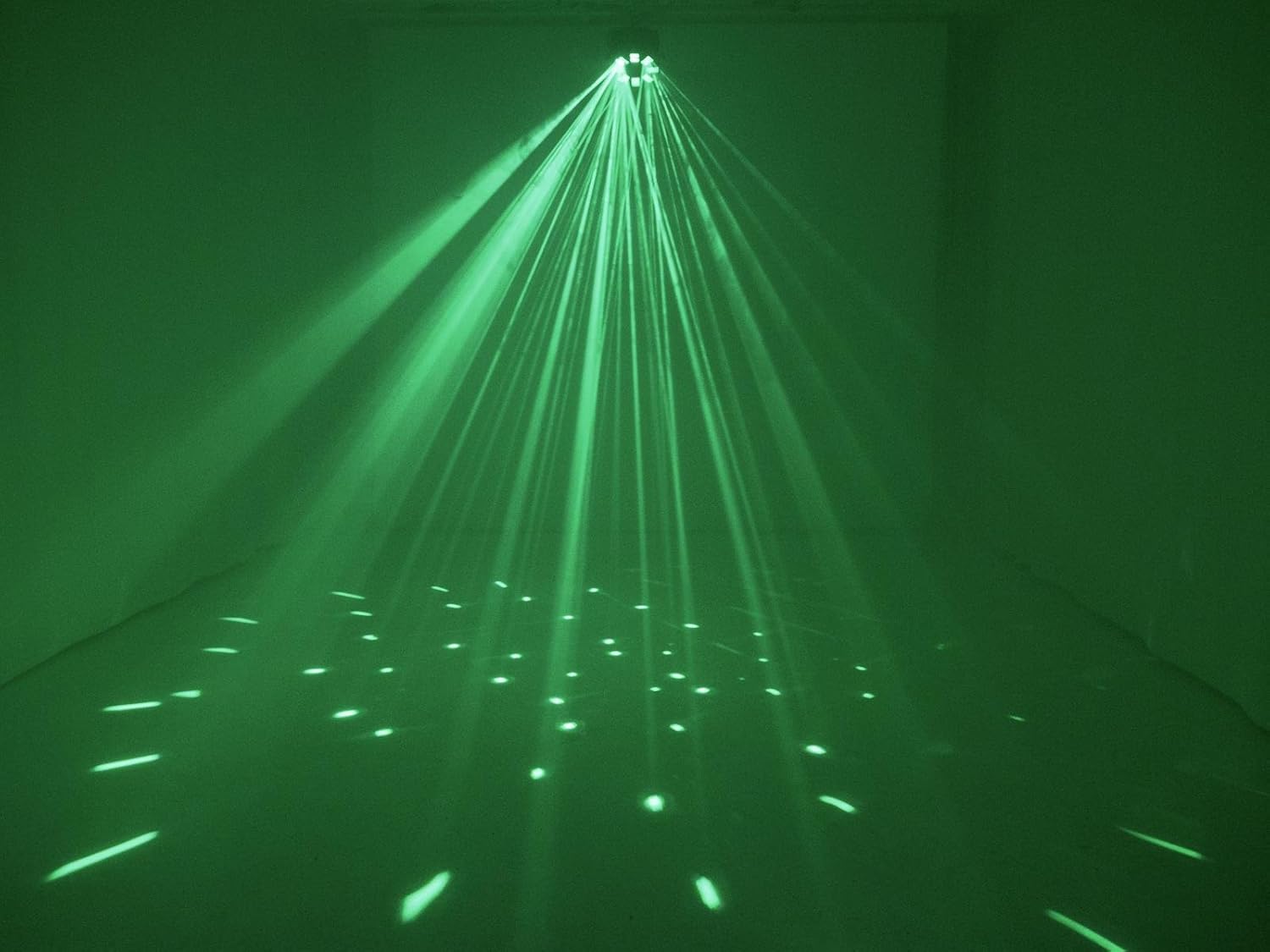 Eurolite LED FE-700 Flowereffekt | Lichteffekt mit RGBAWP Multicolor Farben | DMX | Musiksteuerung per integriertem Mikrofon | Strobe-Effekt | Master/Slave | LED Display | Mit Fernbedienung