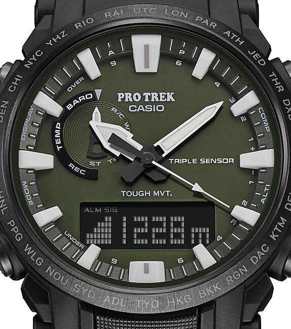 CASIO - MONTRE ALTIMETRE PRW 61 KAKI